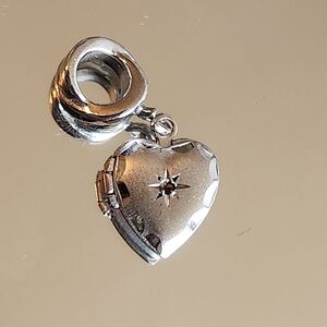 Vintage MA Michael ANTHONY Italy 925 Sterling Silver Heart Locket Charm